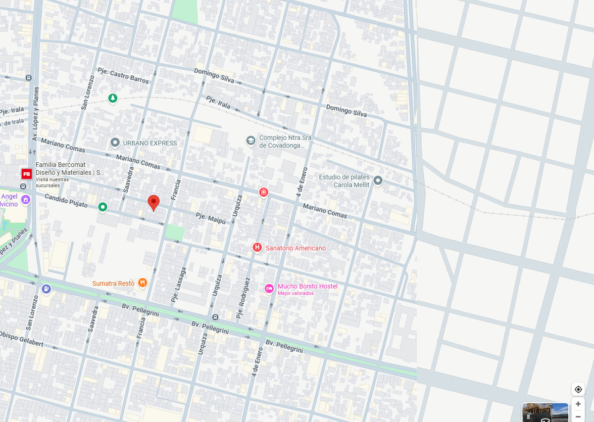 Ubicacion Black 9 - Pasaje Maipú 3225
