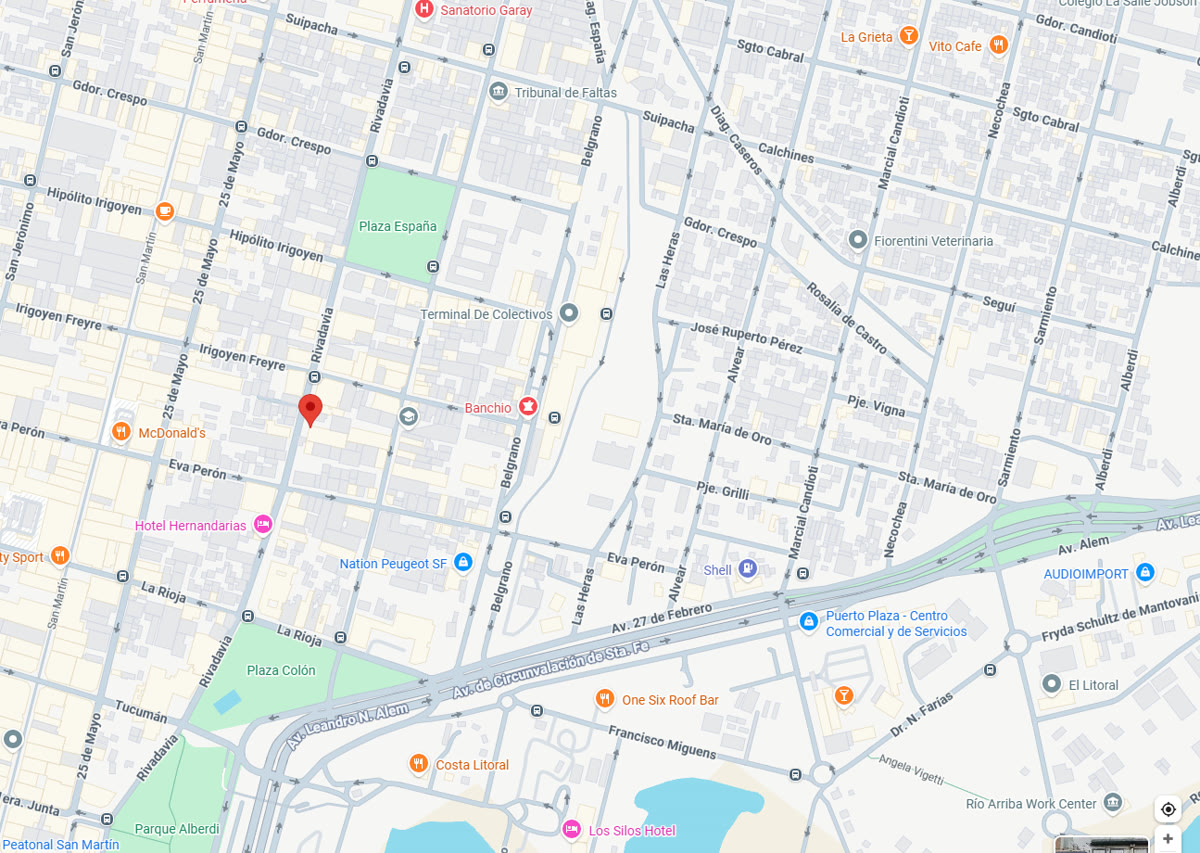 Ubicacion Torre Connect, Rivadavia 2760, Santa Fe