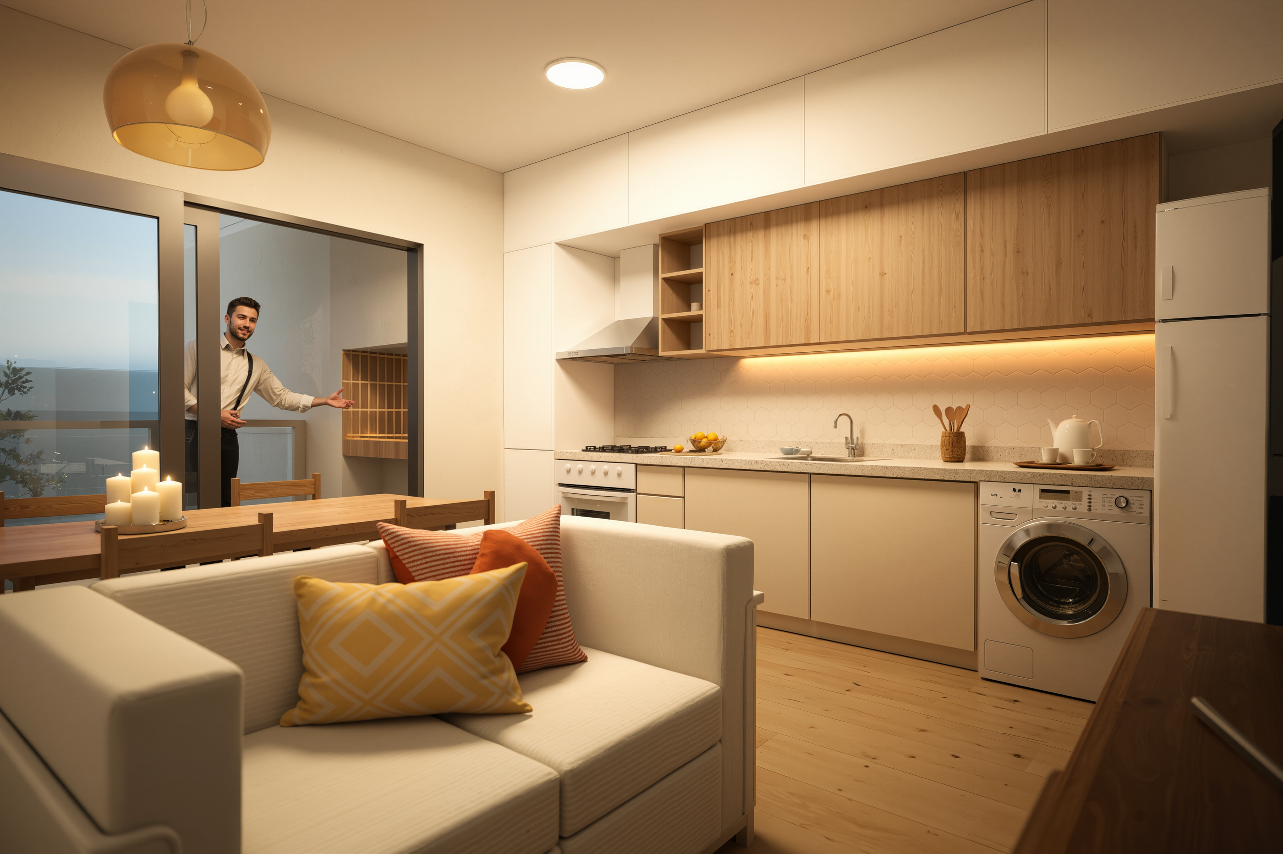 Render Balcón Premium