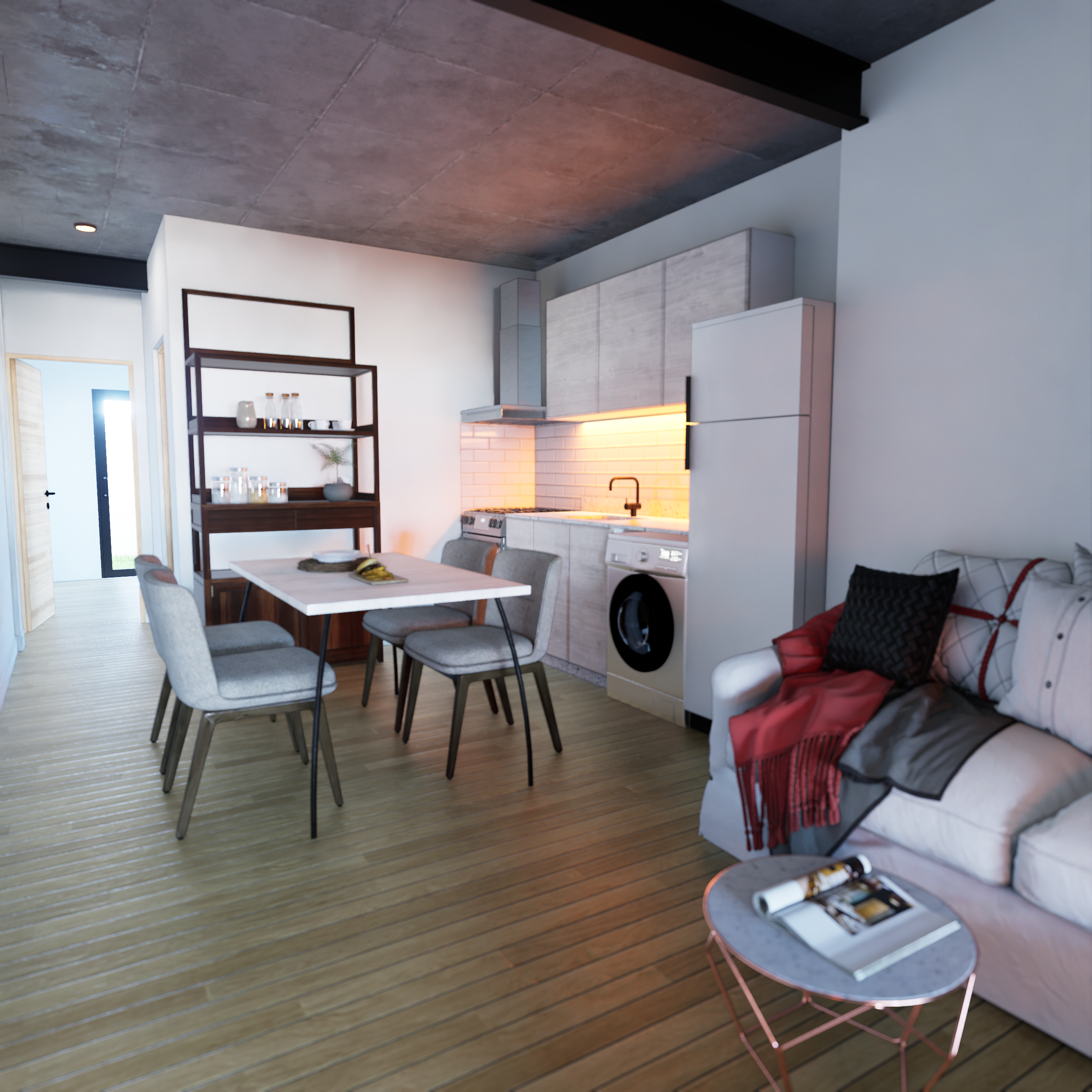 Render Balcón Premium